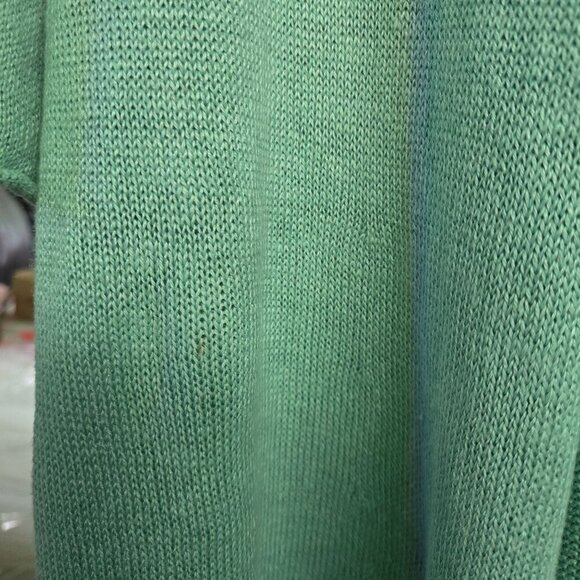 Eileen Fisher 100%Linen Mint Green Open Front Cardigan Sweater Size L - Picture 5 of 5